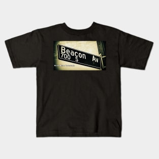 Beacon Avenue, Los Angeles, California by Mistah Wilson Kids T-Shirt